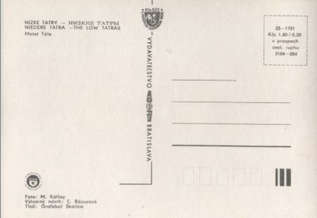 Nizke Tatry - Niedere tatra - Tschechien - Motel Tale