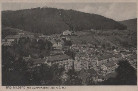 Bad Wildbad - mit Sommerberg - 1933 Bad Wildbad - mit Sommerberg - 1933