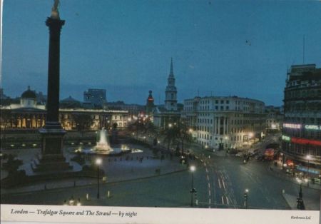Großbritannien - London - Trafalgar Square by night - ca. 1980 Großbritannien - London - Trafalgar Square by night - ca. 1980