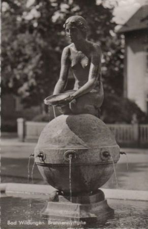 Bad Wildungen - Brunnennymphe - 1960 Bad Wildungen - Brunnennymphe - 1960