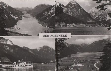 Österreich - Achensee - 4 Teilbilder - ca. 1960 Österreich - Achensee - 4 Teilbilder - ca. 1960