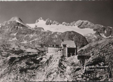 Österreich - Dachstein - mit Berghaus Krippenstein - ca. 1960 Österreich - Dachstein - mit Berghaus Krippenstein - ca. 1960