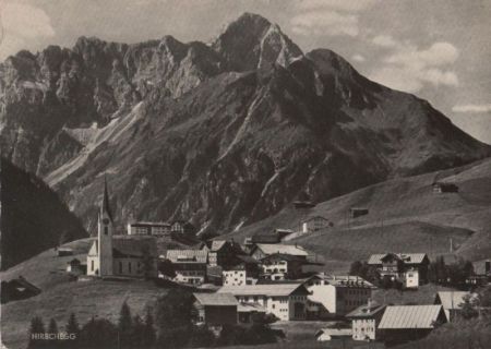 Österreich - Hirschegg - mit Widderstein - 1962 Österreich - Hirschegg - mit Widderstein - 1962