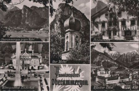 Oberammergau - u.a. Der Kofel - ca. 1955 Oberammergau - u.a. Der Kofel - ca. 1955
