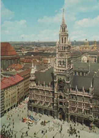 München - Marienplatz und Rathaus - ca. 1975 München - Marienplatz und Rathaus - ca. 1975