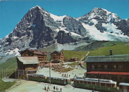 Schweiz - Kleine Scheidegg - Eiger-Nordwand und Mönch - 1985 Schweiz - Kleine Scheidegg - Eiger-Nordwand und Mönch - 1985
