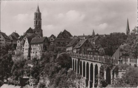 Rottweil - Viadukt und Kapellenturm - 1957 Rottweil - Viadukt und Kapellenturm - 1957