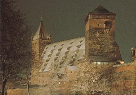 Nürnberg - vom Burggraben aus - ca. 1975 Nürnberg - vom Burggraben aus - ca. 1975
