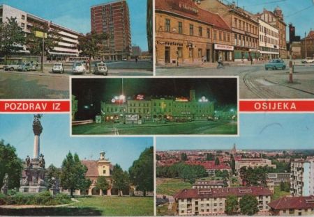 Kroatien - Osijek - mit 5 Bildern - 1973 Kroatien - Osijek - mit 5 Bildern - 1973
