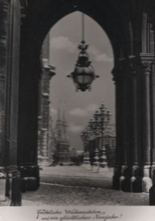 Österreich - Wien - Blick vom Rathaus - 1956 Österreich - Wien - Blick vom Rathaus - 1956