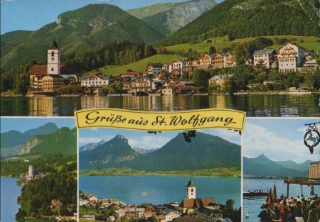 Österreich - Sankt Wolfgang - mit 4 Bildern - 1972 Österreich - Sankt Wolfgang - mit 4 Bildern - 1972