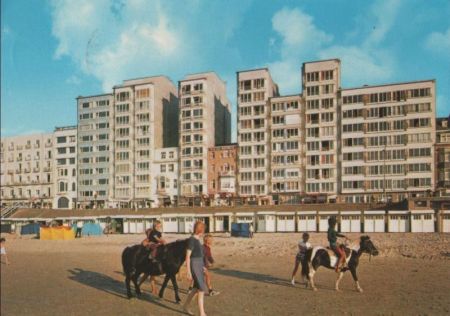 Belgien - Middelkerke - Strand und Promenade - 1982 Belgien - Middelkerke - Strand und Promenade - 1982