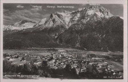 Mittenwald - mit Karwendelgebirge - 1939 Mittenwald - mit Karwendelgebirge - 1939