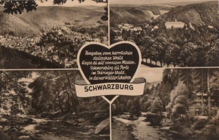 Schwarzburg - mit 4 Bildern - 1963 Schwarzburg - mit 4 Bildern - 1963