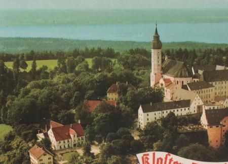 Kloster Andechs Luftbild - ca. 1975 Kloster Andechs Luftbild - ca. 1975