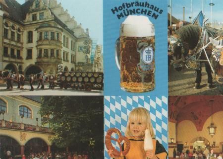 München - Bierschwemme Hofbräuhaus ünchen - ca. 1985 München - Bierschwemme Hofbräuhaus ünchen - ca. 1985