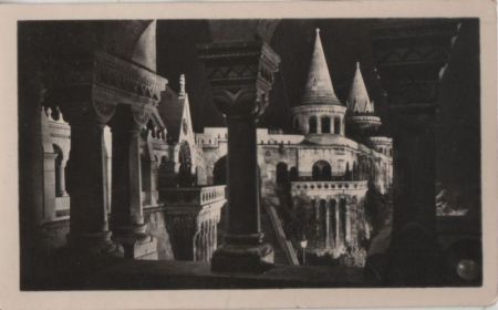 Ungarn - Budapest - A megvilagitott Halaszbastya - ca. 1965 Ungarn - Budapest - A megvilagitott Halaszbastya - ca. 1965