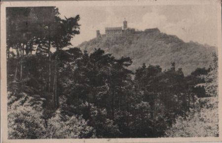 Eisenach - Blick zur Wartburg - 1952 Eisenach - Blick zur Wartburg - 1952