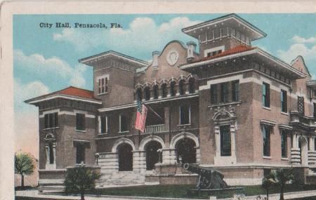 USA, Florida - Pensacola - City Hall - ca. 1925 USA, Florida - Pensacola - City Hall - ca. 1925