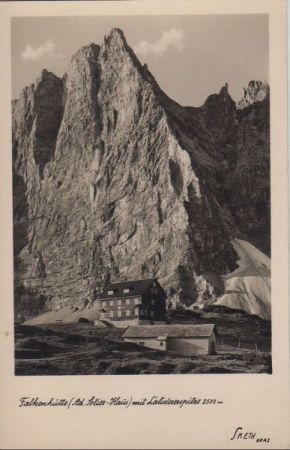 Österreich - Karwendel - Falkenhütte, Adolf-Sotier-Haus - ca. 1950 Österreich - Karwendel - Falkenhütte, Adolf-Sotier-Haus - ca. 1950