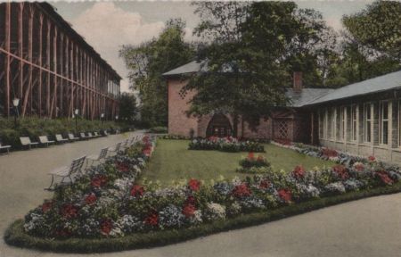 Bad Orb - Saline und Trinkhalle im Kurpark - 1957 Bad Orb - Saline und Trinkhalle im Kurpark - 1957