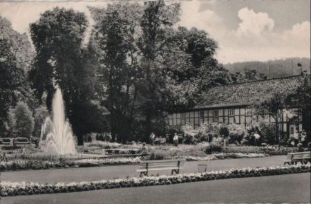 Bad Driburg - An der Fontäne im Kurpark - 1964 Bad Driburg - An der Fontäne im Kurpark - 1964
