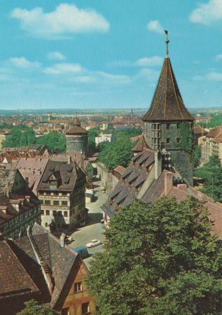 Nürnberg - Blick von der Burg - ca. 1980 Nürnberg - Blick von der Burg - ca. 1980