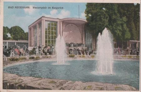 Bad Neuenahr - Wasserspiele im Kurgarten - ca. 1920 Bad Neuenahr - Wasserspiele im Kurgarten - ca. 1920