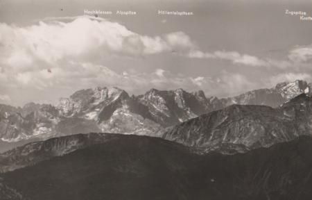 Grainau - Zugspitze vom Herzogstand - ca. 1955 Grainau - Zugspitze vom Herzogstand - ca. 1955