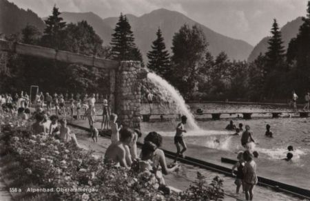 Oberammergau - Alpenbad - ca. 1960 Oberammergau - Alpenbad - ca. 1960