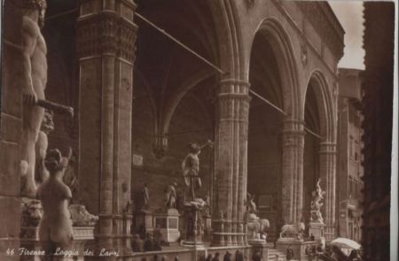 Italien - Florenz - Firenze - Loggia dei Lanri - 1959 Italien - Florenz - Firenze - Loggia dei Lanri - 1959