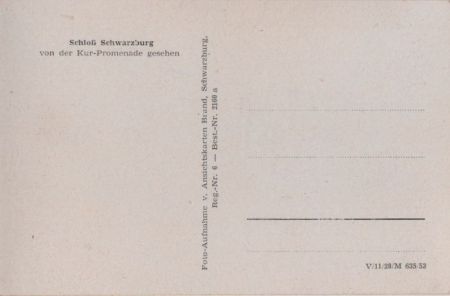Schwarzburg - Schloss von der Kur-Promenade