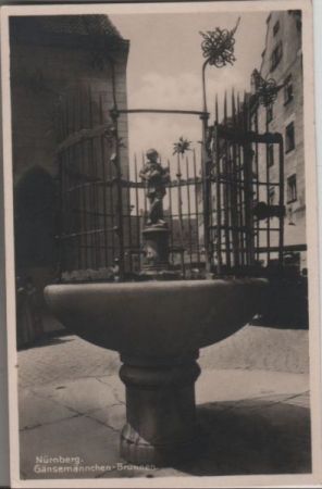 Nürnberg - Gänsemännchen-Brunnen - 1929 Nürnberg - Gänsemännchen-Brunnen - 1929
