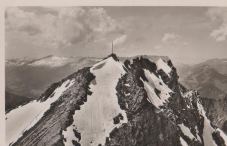 Oberstadion - Nebelhorn - Gipfel - ca. 1955 Oberstadion - Nebelhorn - Gipfel - ca. 1955