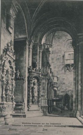 Mainz - Dom, nördlicher Kreuzarm - ca. 1935 Mainz - Dom, nördlicher Kreuzarm - ca. 1935