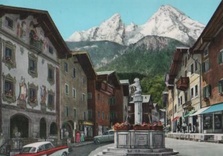Berchtesgaden - Marktplatz - ca. 1965 Berchtesgaden - Marktplatz - ca. 1965