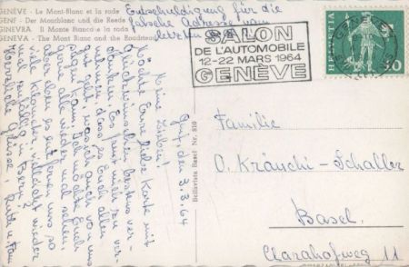 Genf - Schweiz - Montblanc und die Reede