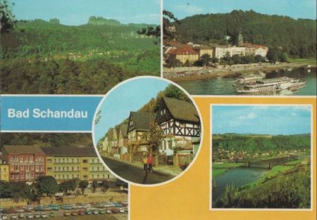 Bad Schandau - u.a. Blick auf Rathmannsdorf - 1983 Bad Schandau - u.a. Blick auf Rathmannsdorf - 1983