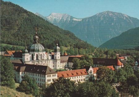 Ettal - Gesamtansicht mit Krottenkopf - ca. 1980 Ettal - Gesamtansicht mit Krottenkopf - ca. 1980