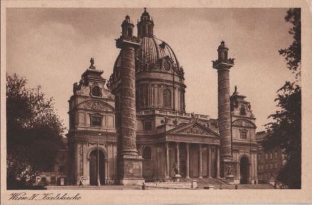 Österreich - Wien - Karlskirche - ca. 1935 Österreich - Wien - Karlskirche - ca. 1935