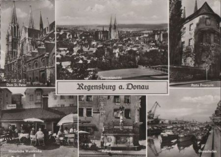 Regensburg - Adlerbrunnen - 1969 Regensburg - Adlerbrunnen - 1969