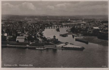 Koblenz - Deutsches Eck - ca. 1960 Koblenz - Deutsches Eck - ca. 1960