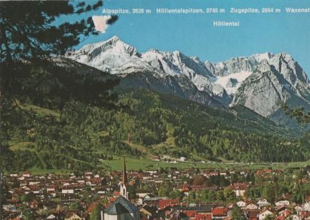 Garmisch-Partenkirchen gegen Zugspitze - 1985 Garmisch-Partenkirchen gegen Zugspitze - 1985