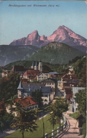Berchtesgaden - mit Watzmann - 1930 Berchtesgaden - mit Watzmann - 1930