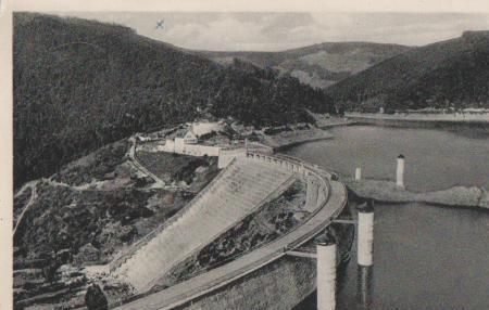 Schleiden - Urffttalsperre bei Gemünd - 1958 Schleiden - Urffttalsperre bei Gemünd - 1958