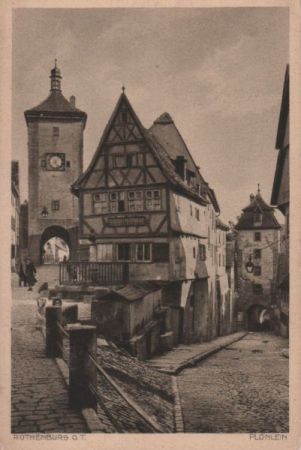 Rothenburg - Plönlein - ca. 1950 Rothenburg - Plönlein - ca. 1950