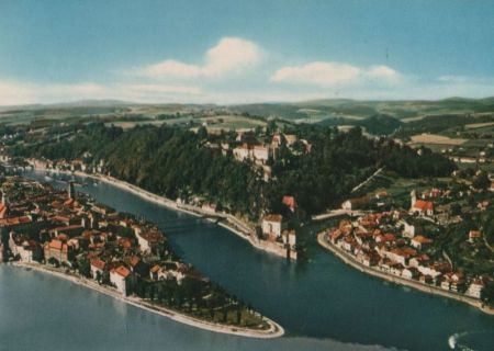 Passau - Drei Flüsse - ca. 1975 Passau - Drei Flüsse - ca. 1975