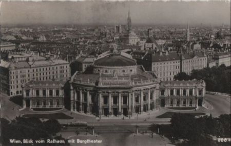 Österreich - Wien - Blick vom Rathaus - 1956 Österreich - Wien - Blick vom Rathaus - 1956