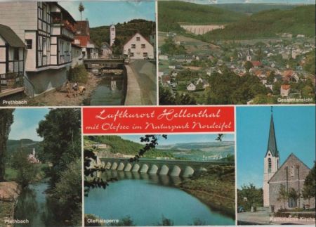Hellenthal - u.a. Oleftalsperre - ca. 1975 Hellenthal - u.a. Oleftalsperre - ca. 1975