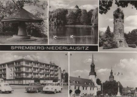 Spremberg - u.a. Blick in die Schloßstraße - ca. 1975 Spremberg - u.a. Blick in die Schloßstraße - ca. 1975